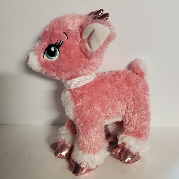 Build A Bear Workshop Twinkle Merry Mission Pets Reindeer Pink.  14" NWOT. - Picture 2 of 4